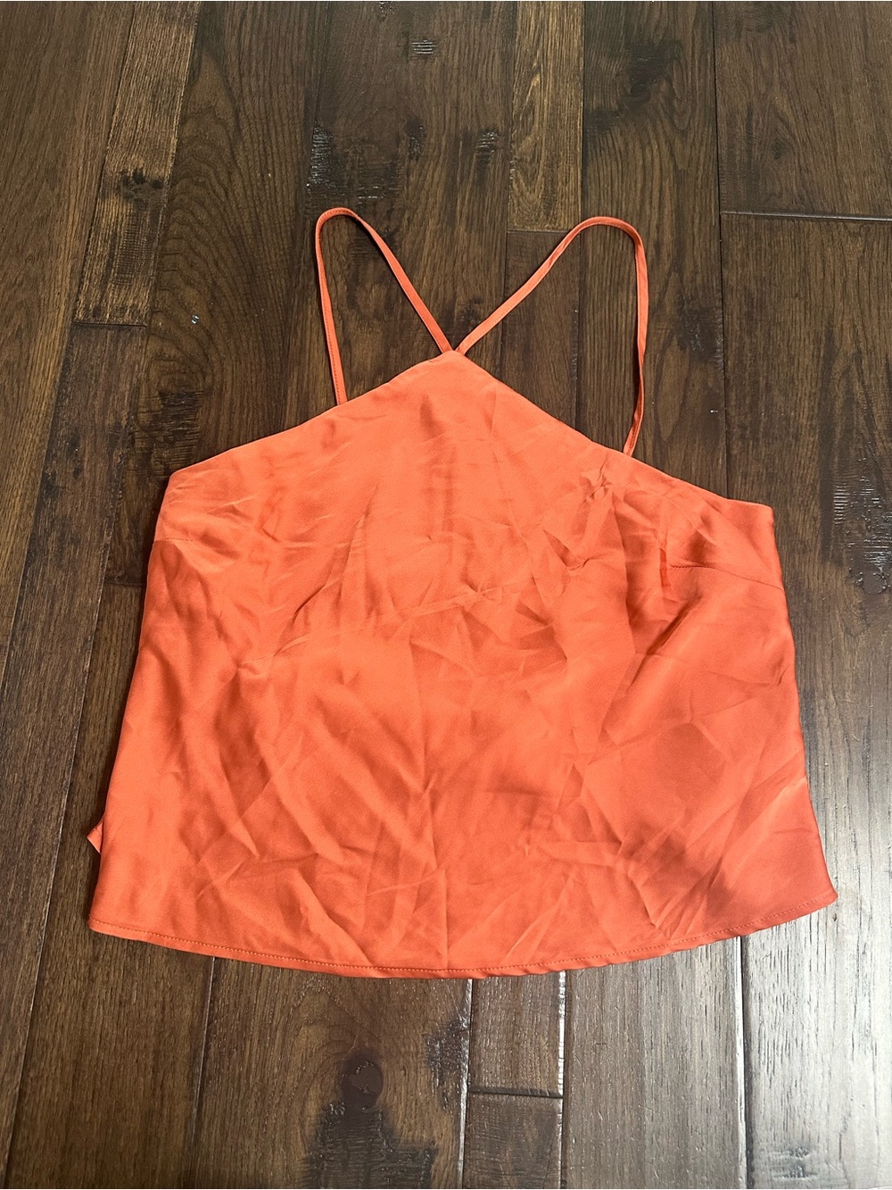 Forever 21 Orange Satin Cami Top – Size Medium